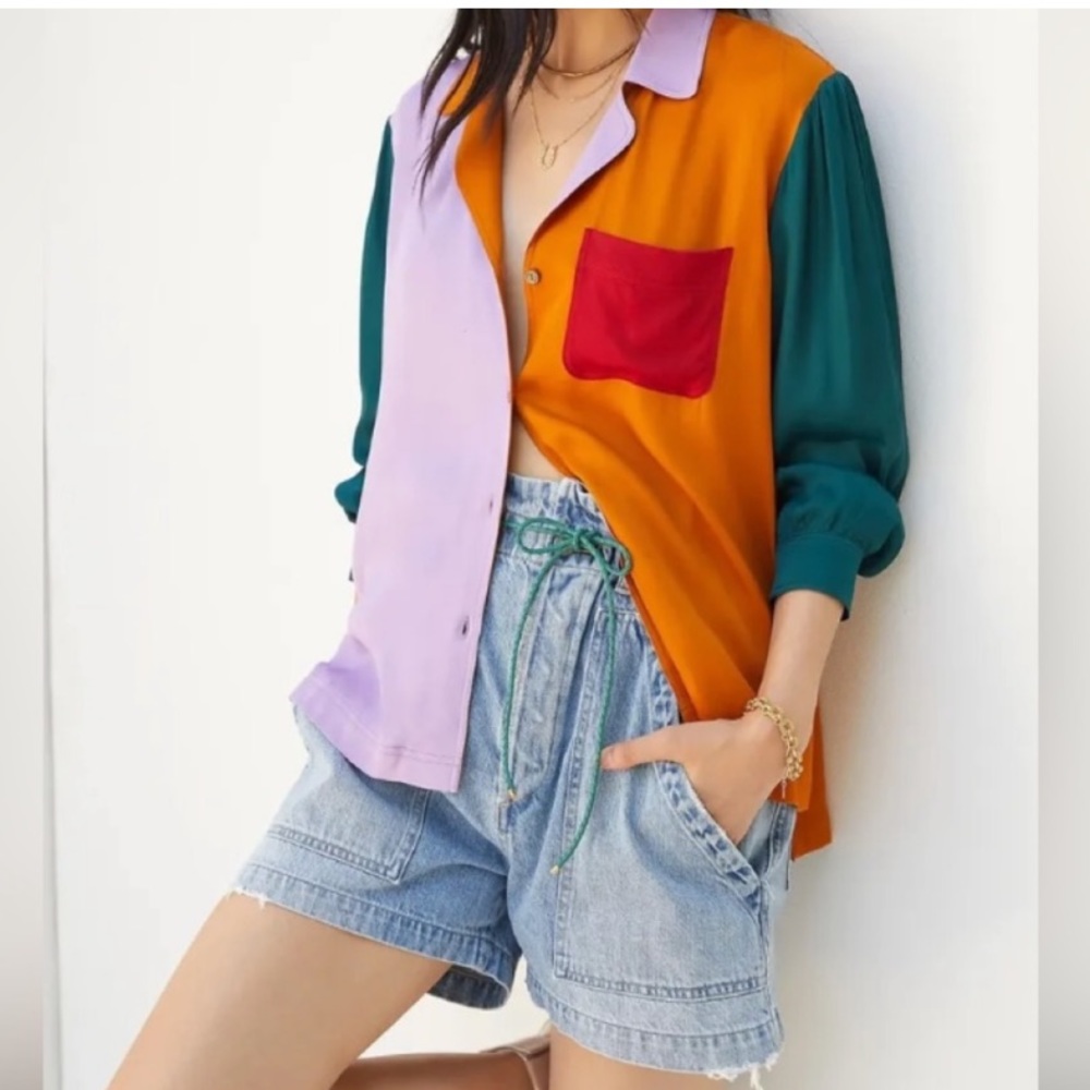 FARM Rio puff-sleeved button down